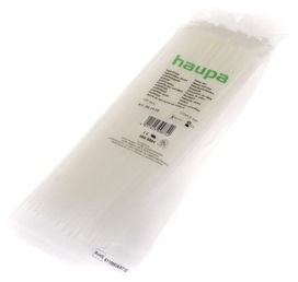 Kinnitusrihm Haupa, plastmass, valge, 310 mm x 4.8 mm
