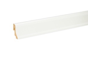 Põrandaliist 551701 FU18L, 2400 mm x 38.5 mm x 18.5 mm, valge