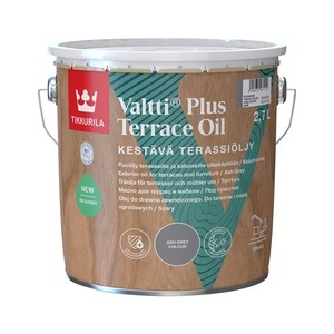 Puiduõli Tikkurila Valtti Plus Terrace Oil, hall, 2.7 l