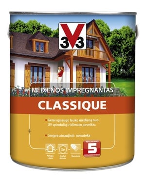 Puidu immutusvahend V33 Classique, mahagon, 2.5 l