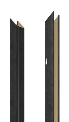 Ukseleng Domoletti, 209.5 cm x 18 cm x 10 cm, vasakpoolne, antratsiittamm