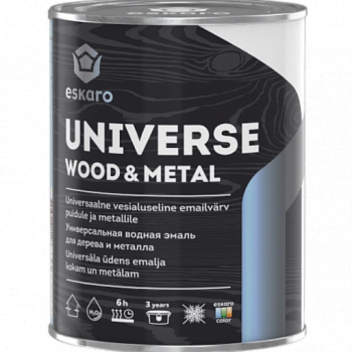 Universaalvärv Eskaro Universe Wood & Metal 0,9 l Wood White