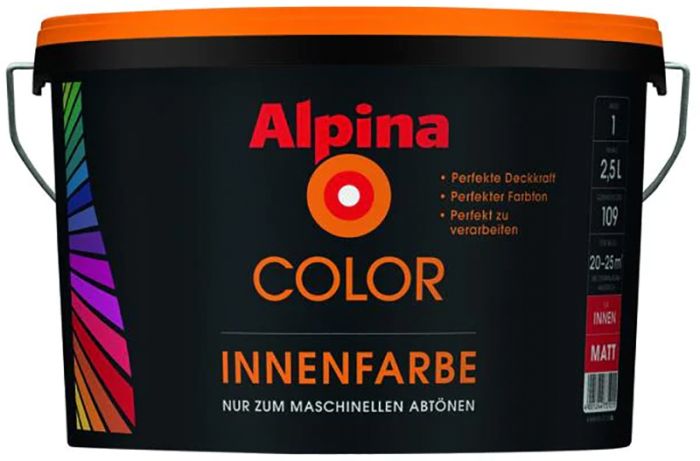 Sisevärv Alpina Color Innenfarbe Base 1 valge 2,5 l