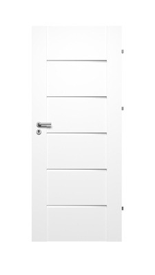 Siseukseleht Domoletti Atlanta, parempoolne, valge, 203.5 x 64.4 x 4 cm