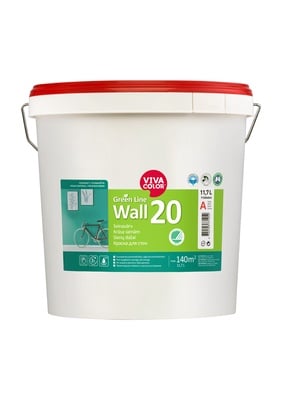 Seinavärv toonimiseks Vivacolor Wall 20, veepõhine, poolmatt, 11.7 l