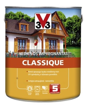 Puidu immutusvahend V33 Classique, mahagon, 0.75 l