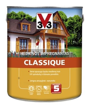 Puidu immutusvahend V33 Classique, eeben, 2.5 l