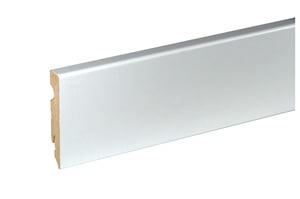 Põrandaliist FU084L 544723 FOF A015, 2400 mm x 80 mm x 15 mm, valge