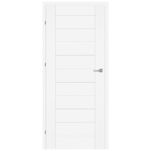 Siseukseleht Classen Lora M1, vasakpoolne, valge, 203.5 x 84.4 x 4 cm