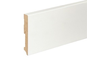 Põrandaliist 551693 FU119L, 2400 mm x 120 mm x 19 mm, valge