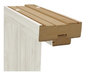 Ukseleng Classen, 215 cm x 10 cm x 9 cm, vasakpoolne, hall tamm