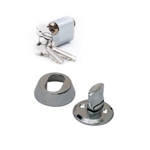 Lukusilinder Valnes E701 13, skandinaavia tüüpi (ovaalsed), 32 mm, hõbe