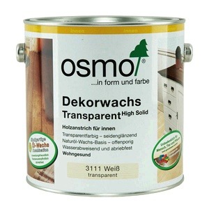 Puiduvaha Osmo Wood Wax Finish, valge, 0.375 l