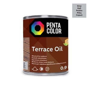 Terrassiõli Pentacolor Terrace Oil, hall, 0.9 l