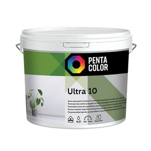 Dispersioonvärv Pentacolor Ultra 10, valge, 10 l