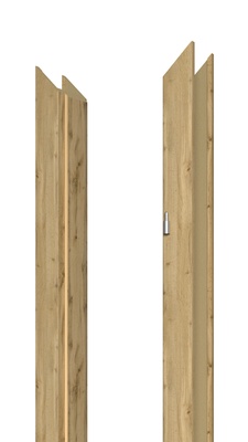 Ukseleng Domoletti, 209.5 cm x 18 cm x 10 cm, vasakpoolne, wotan tamm