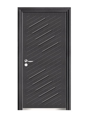 Uks õu JC06, parempoolne, hall, 205 x 86 x 7 cm