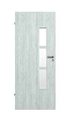 Siseukseleht Domoletti Merida, vasakpoolne, norra tamm, 203.5 x 64.4 x 4 cm