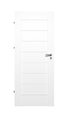 Siseukseleht Domoletti Vienna, vasakpoolne, valge, 203.5 x 74.4 x 4 cm