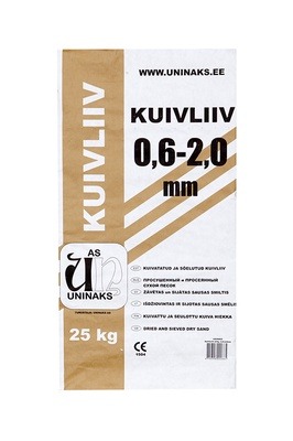 Liiv koduseks kasutamiseks/müürimistöödeks, 25 kg