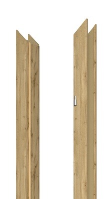 Ukseleng Domoletti, 209.5 cm x 18 cm x 10 cm, parempoolne, wotan tamm