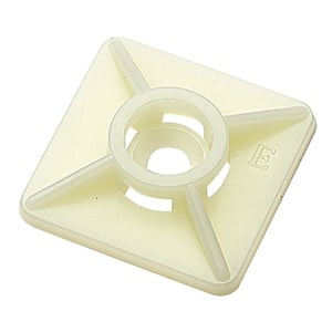 Kaablisideme kinnitus Elematic, plastmass, valge, 27 mm x 4.8 mm