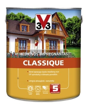 Puidu immutusvahend V33 Classique, hele tamm, 0.75 l