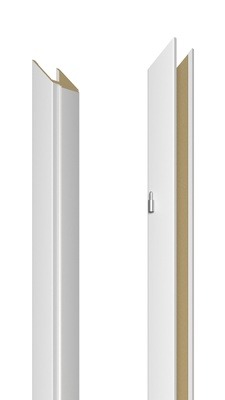 Ukseleng Domoletti, 209.5 cm x 18 cm x 1 cm, parempoolne, valge