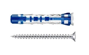 Nailontüübel kruviga Elematic, universaalsed, 8x50 mm, 10 tk