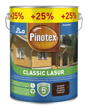 Puidukaitsevahend Pinotex Classic Lasur, palisander, 5 l