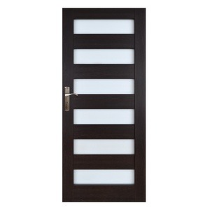 Siseukseleht Everhouse Genua 6/6, parempoolne, pruun, 203.5 x 64.4 x 4 cm