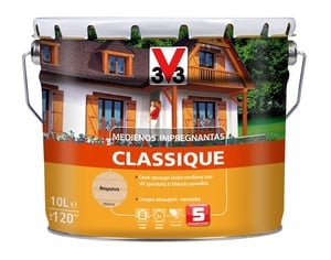 Puidu immutusvahend V33 Classique, läbipaistev, 10 l