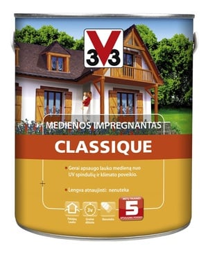 Puidu immutusvahend V33 Classique, kirsipuu, 2.5 l