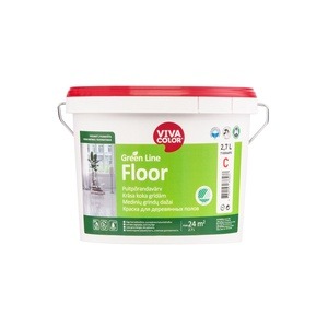 Värv Vivacolor Green Line Floor, valge, 2.7 l