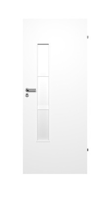 Siseukseleht Domoletti Merida, parempoolne, valge, 203.5 x 84.4 x 4 cm