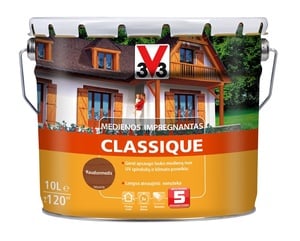 Puidu immutusvahend V33 Classique, mahagon, 10 l