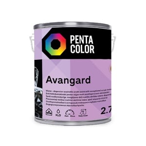 Dispersioonvärv Pentacolor Avangard, valge, 2.7 l
