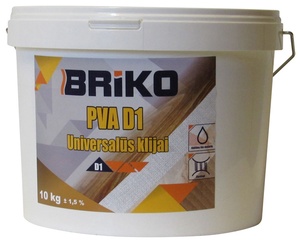 Liim universaalne Briko PVA D1, 10 kg