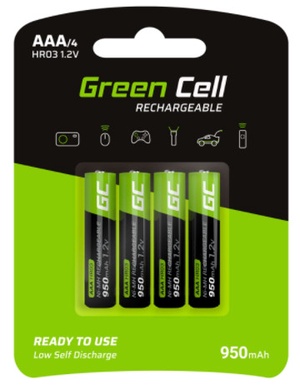Patareid Green Cell GR03, AAA, 1.2 V, 4 tk