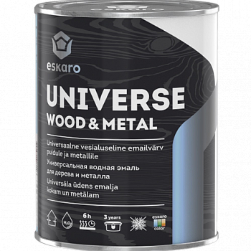 UNIVERSAALNE EMAILVÄRV PUIDULE JA METALLILE ESKARO UNIVERSE WOOD&METAL 9L- AINULT TOONIMISEKS
