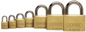 Lukk Abus 60/40 Triples C, messing, 60 mm x 40 mm