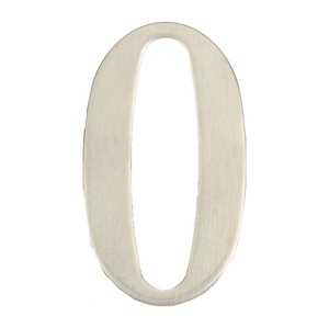 Uksenumber Haushalt SS-0, 62 mm x 35 mm, roostevaba teras, roostevaba teras