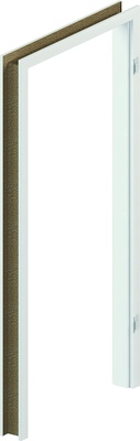 Ukseleng, 210.8 cm x 84.4 cm x 12 cm, parempoolne, valge