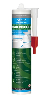 Silikoon Makroflex SA 102 Sanitary Silicone Premium, 300 ml, valge