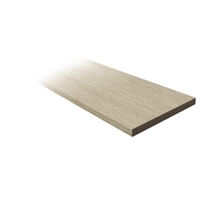 Uksepiida laiendus, 202.4 cm x 10 cm x 0.8 cm, valge/tamm