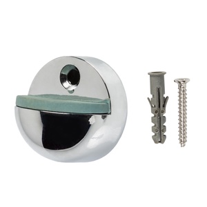 Uksestopper Haushalt DS039CC, 34 mm, Ø 45 mm, kumm/teras, kroom
