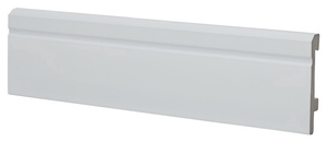 Põrandaliist Sierra SI8000, 2500 mm x 80 mm x 16 mm, valge
