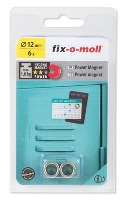 Magnit Fix-O-Moll 3562809, hall, 6 tk