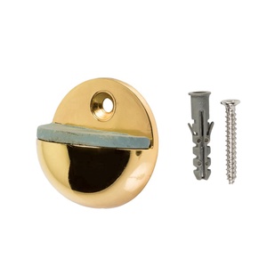 Uksestopper Haushalt DS013CC, 25 mm, Ø 45 mm, kumm/teras, kollane