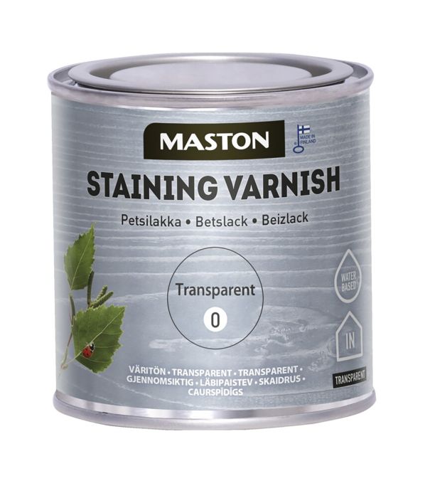 Peitslakk Maston Staining Varnish 250 ml 0 värvitu